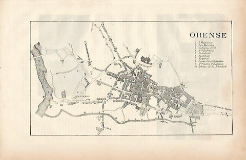 LAMINA ESPASA 7552: Plano de Orense