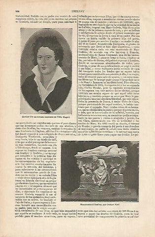 LAMINA ESPASA 771: Retrato de Shelley