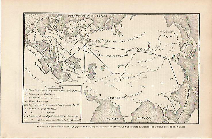 LAMINA ESPASA 7334: Mapa de la propaganda sovietica