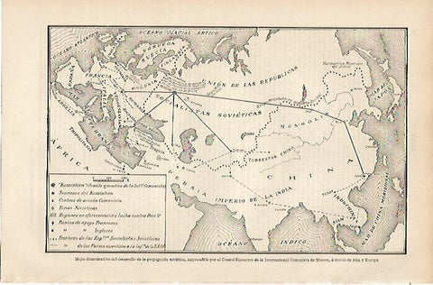 LAMINA ESPASA 7334: Mapa de la propaganda sovietica