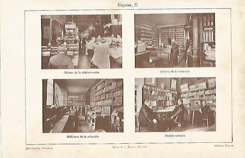 LAMINA ESPASA 7837: Vistas de la Editorial Espasa