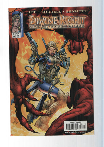 Image Comics: Divine Right num 8 alternative cover, The Adventures of Max Faraday - Into the Hollow Realm part one