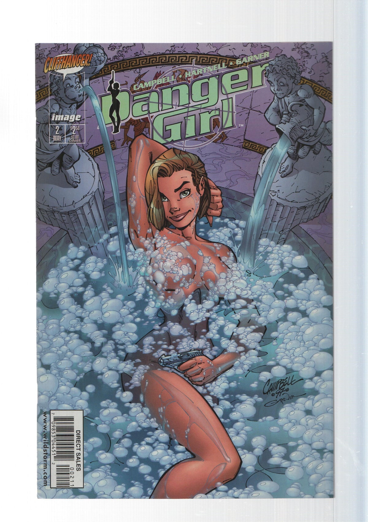Image: Danger Girl num 2, Dangerous Liaisons. Cliffhanger