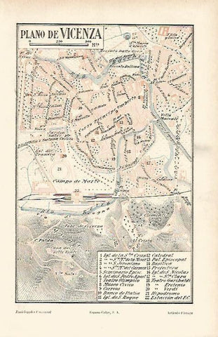 LAMINA DE ESPASA 247: Plano de Vicenza