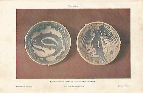 LAMINA ESPASA 2351: Platos de ceramica de Paterna Valencia
