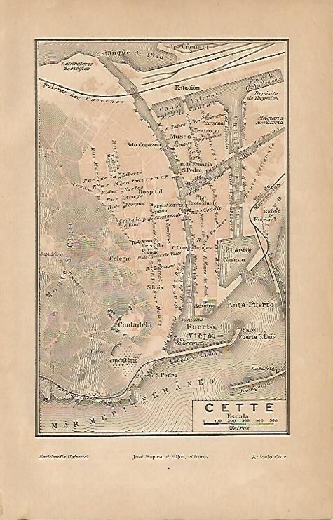 LAMINA ESPASA 2859: Plano de Cette Belgica