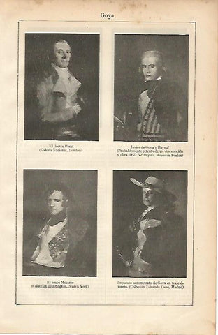 LAMINA ESPASA 2148: Retratos pintados por Goya
