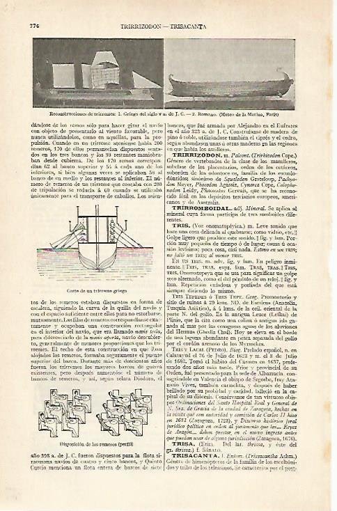 LAMINA ESPASA 20451: Trirreremes de la antigua Grecia