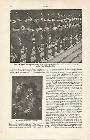 LAMINA ESPASA 20498: Banda de trompetas en Londres en 1919