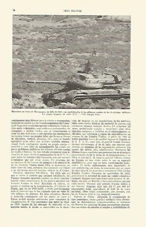 LAMINA ESPASA 20777: Maniobras en Hoyo de Manzanares en 1964