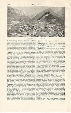 LAMINA ESPASA 20849: Vista de Isaba Navarra