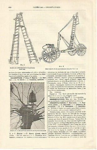 LAMINA ESPASA 21249: Observatorio de artilleria