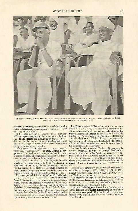 LAMINA ESPASA 22096: EL Pandit Nehru primer ministro de India