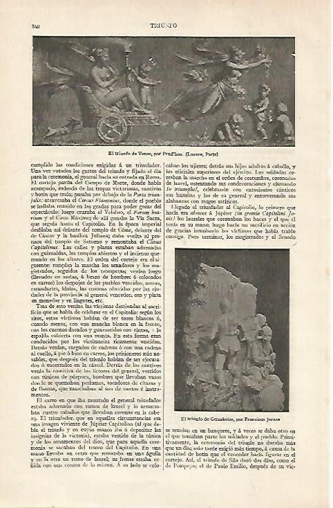 LAMINA ESPASA 20464: El triunfo de Venus por Prudhon