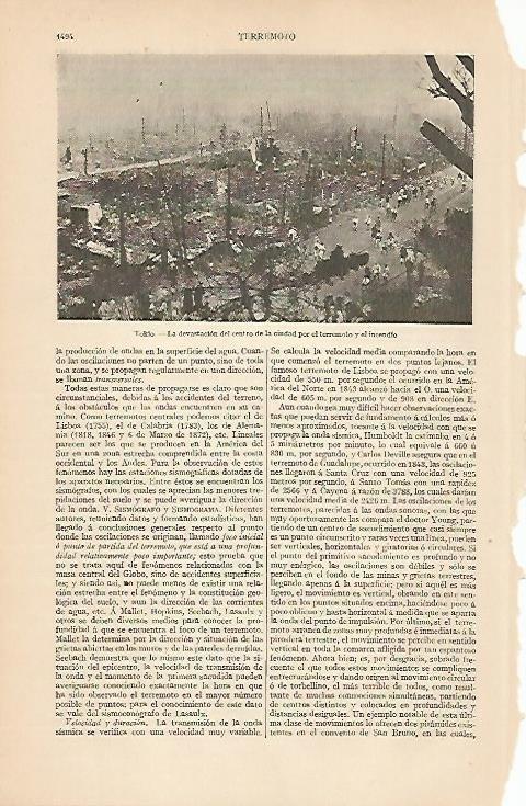 LAMINA ESPASA 2782: Terremoto de Tokyo 