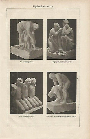 LAMINA DE ESPASA 266: Obras de Gustavo Vigeland