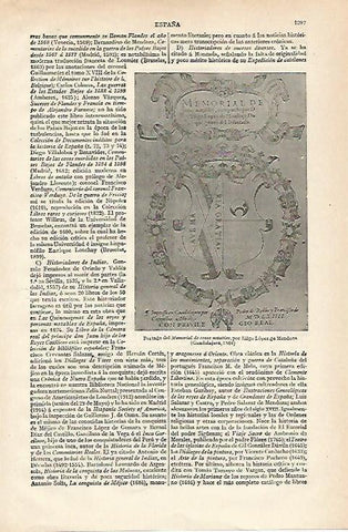 LAMINA ESPASA 20014: Portada del Memorial de cosas notables