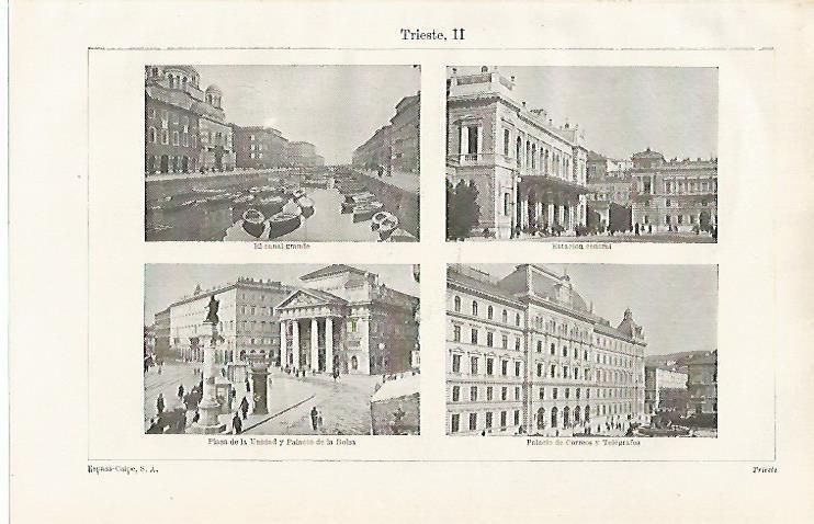 LAMINA ESPASA 20414: Edificios de Trieste Italia