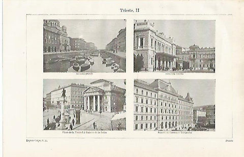LAMINA ESPASA 20414: Edificios de Trieste Italia