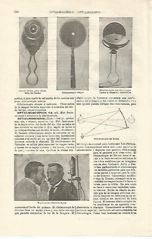 LAMINA ESPASA 21334: Oftalmoscopio