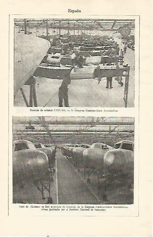 LAMINA ESPASA 22040: Empresa Construcciones Aeronauticas
