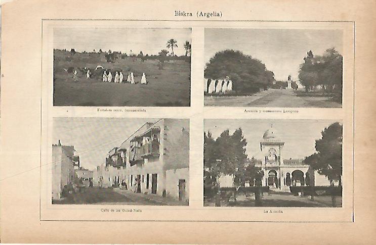 LAMINA ESPASA 22279: Vistas de Biskra Argelia