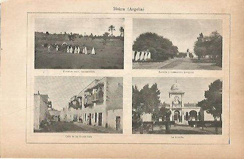 LAMINA ESPASA 22279: Vistas de Biskra Argelia