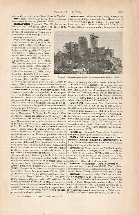 LAMINA ESPASA 22382: Castillo de Bonaguil Francia