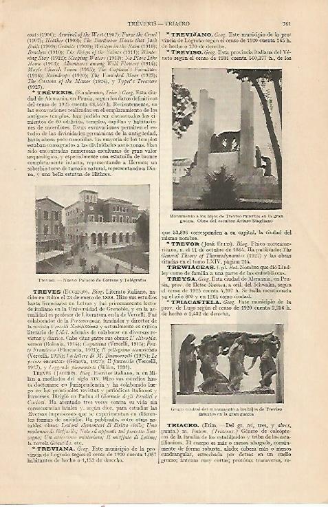 LAMINA ESPASA 22413: Palacio de Correos de Treviso Italia