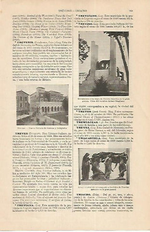 LAMINA ESPASA 22413: Palacio de Correos de Treviso Italia