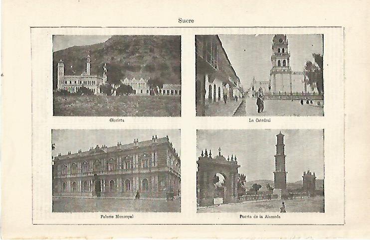 LAMINA ESPASA 22700: Vistas de Sucre Bolivia