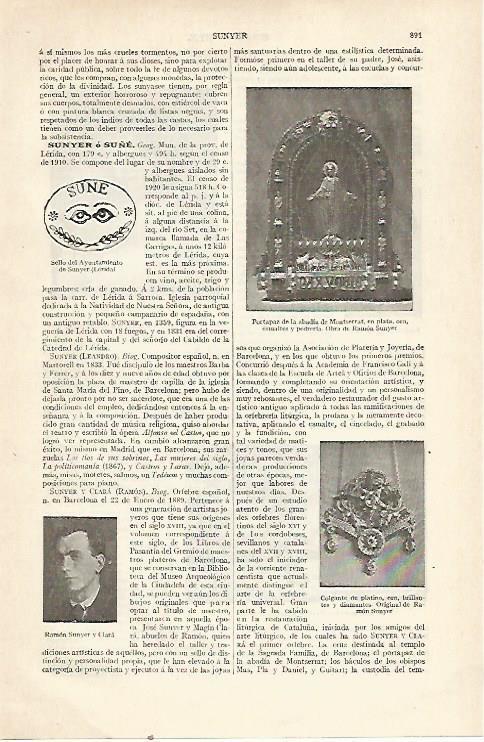 LAMINA ESPASA 22772: Portapaz de la Abadia de Montserrat