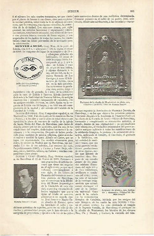 LAMINA ESPASA 22772: Portapaz de la Abadia de Montserrat