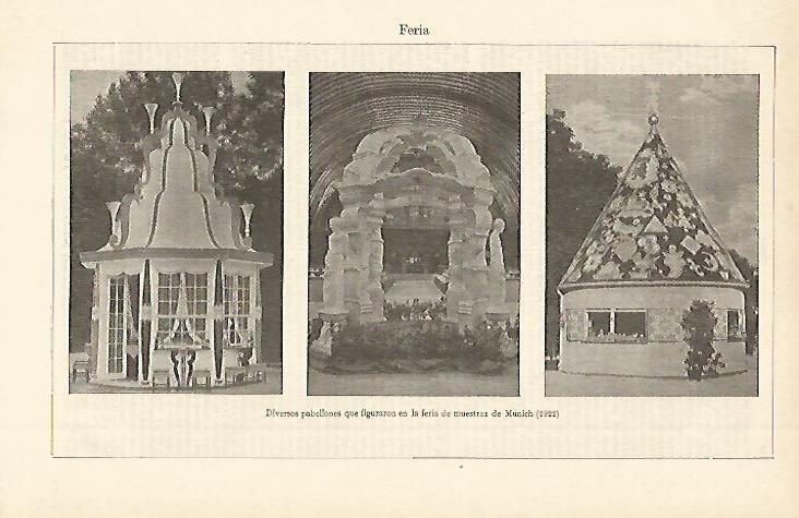 LAMINA ESPASA 2460: Pabellones de la Feria de Munich de 1922