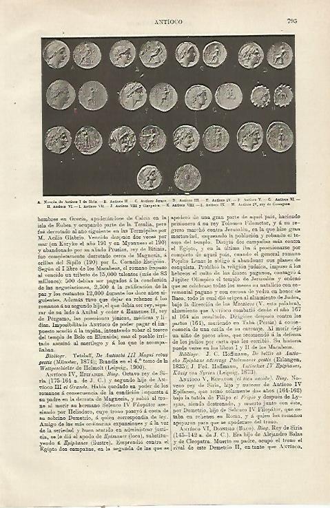 LAMINA ESPASA 23829: Monedas de Antioco