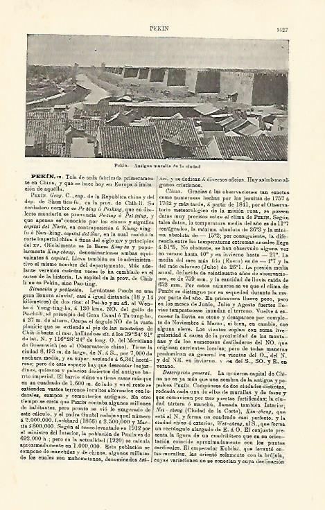 LAMINA ESPASA 23931: Muralla de Pekin