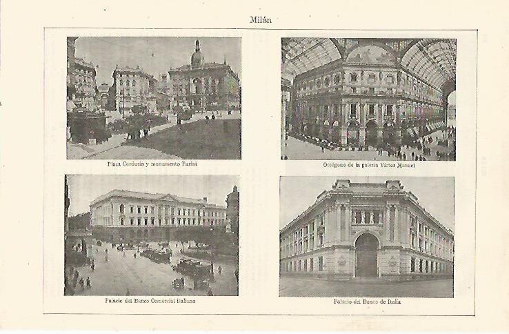 LAMINA ESPASA 23971: Vistas de Milan