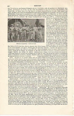 LAMINA ESPASA 24124: Indios de Misiones en Argentina