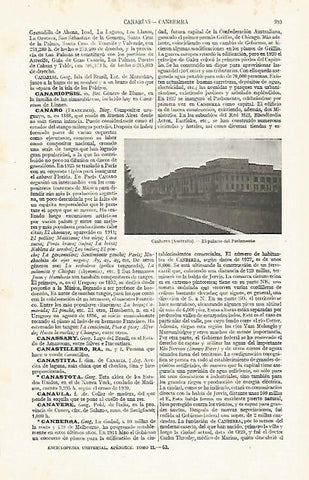 LAMINA ESPASA 24398: Parlamento de Canberra en Australia
