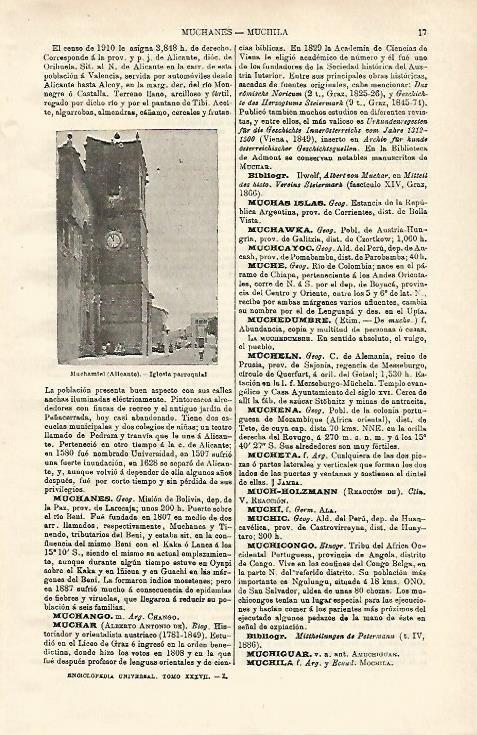 LAMINA ESPASA 24432: Iglesia de Muchamiel en Alicante