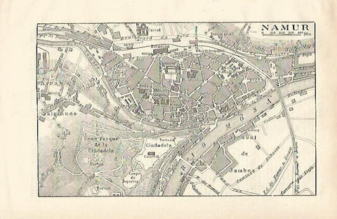 LAMINA ESPASA 24637: Plano de Namur