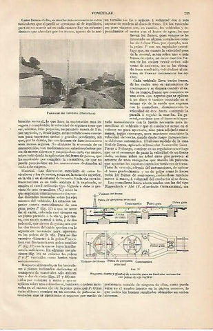 LAMINA ESPASA 24746: Funicular del Tibidabo en Barcelona