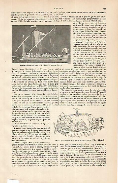 LAMINA ESPASA 24798:Galera de Francia del siglo XVII
