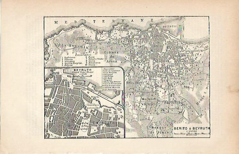 LAMINA ESPASA 25226: Plano de Beirut Libano