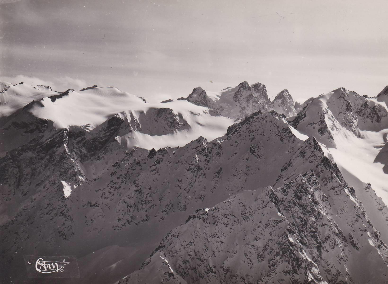 POSTAL 18901: MASSIF DU PELVOUX. VISTA AERIA