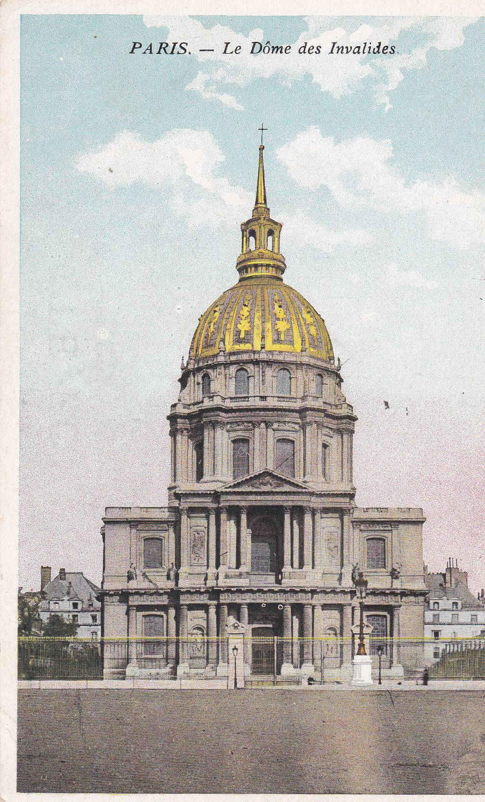POSTAL 18910: PARIS: LA DOME DES INVALIDES
