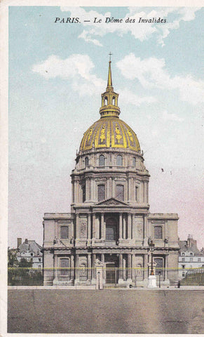 POSTAL 18910: PARIS: LA DOME DES INVALIDES