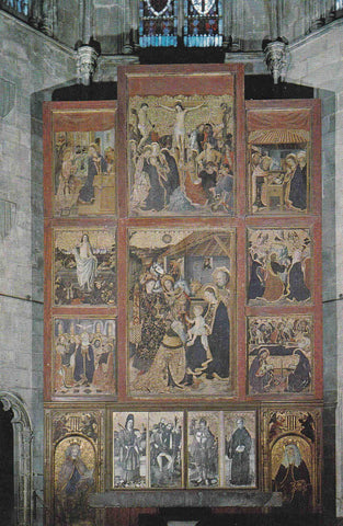POSTAL 18922: BARCELONA: RETABLO REAL CAPILLA STA AGUEDA