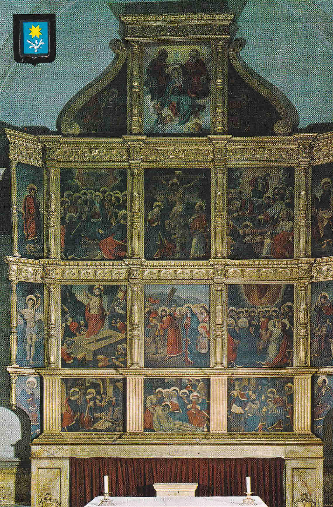 POSTAL 18936: STA MARIA DEL MIRACLE. RETABLO GOTICO
