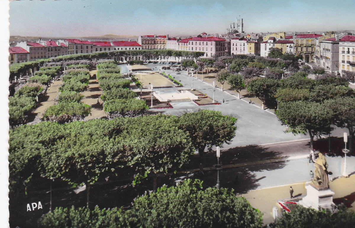POSTAL 18958: BEZIERS: PLAZA DE LA CIUDADELA